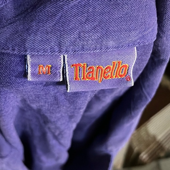 Tianello garment dyed rayon blazer jacket M Women's made in USA - Picture 7 of 9